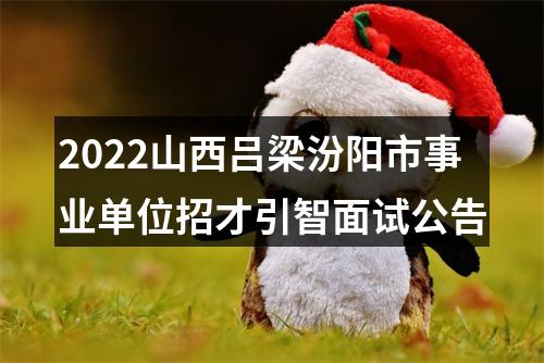 2022山西吕梁汾阳市事业单位招才引智面试公告 图片