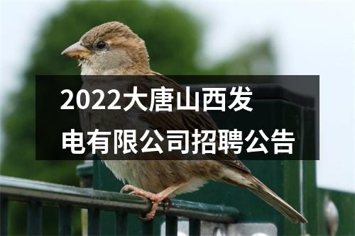 2022大唐山西发电有限公司招聘公告 图片