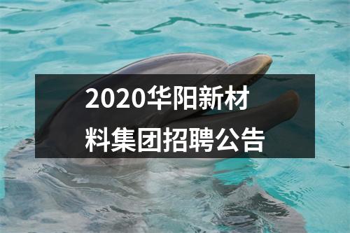2020华阳新材料集团招聘公告 图片